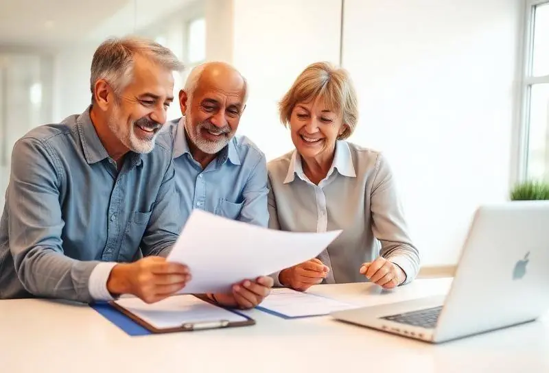 Licensed Connecticut Medicare specialist reviewing plan options with a client